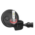 50W fan led headlight bulb for eccentric assemblies canbus with dust cover fan